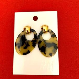 H&M Animal Print Earrings